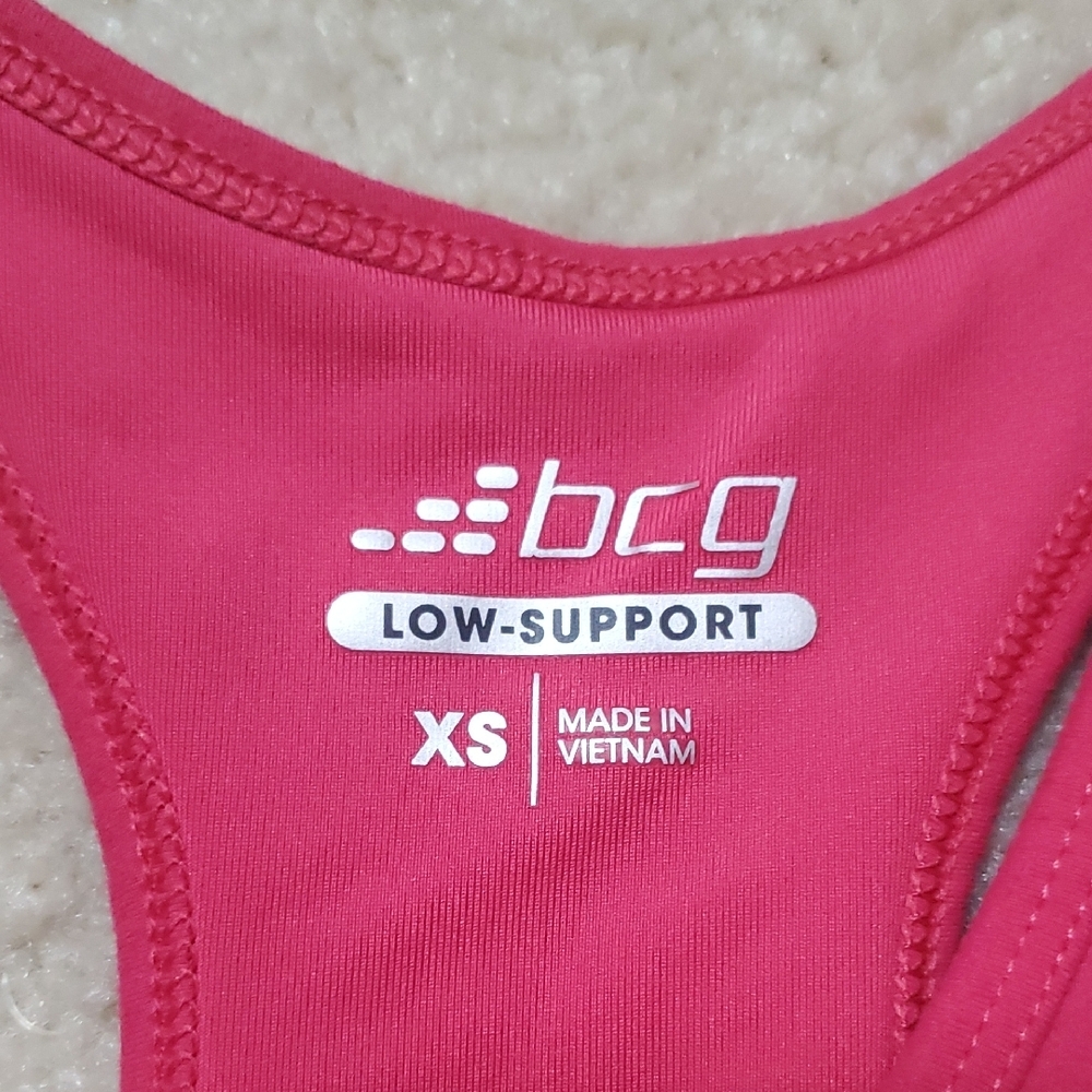 BCG Fuchsia Low-Support Racerback Top - Picture 2 of 3